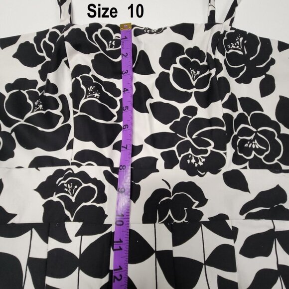 Black and White Dress Bubble Cotton Dress Size 6 -NEW - Picture 14 of 15